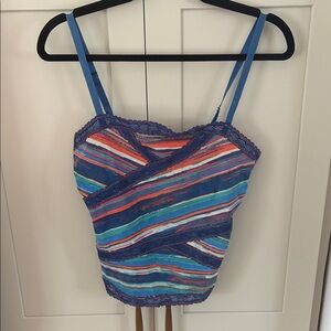 Free People Striped Multicolor Camisole Top